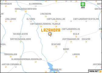 map of La Zahora