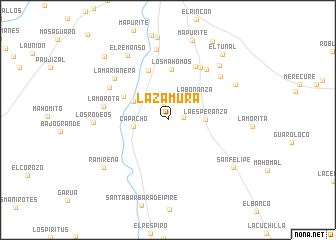 map of La Zamura