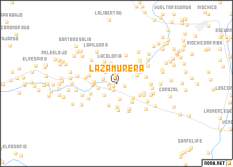 map of La Zamurera