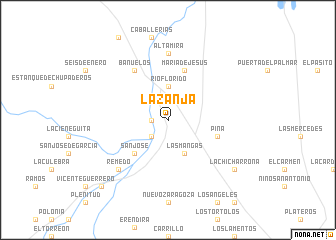 map of La Zanja