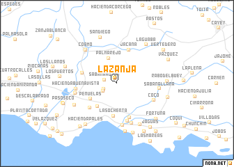 map of La Zanja