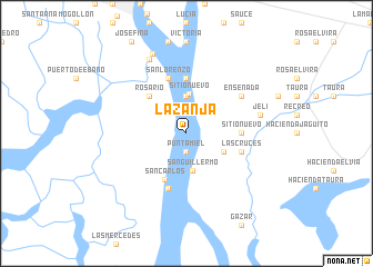 map of La Zanja