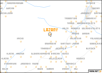 map of Lazany