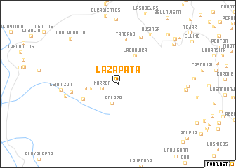 map of La Zapata