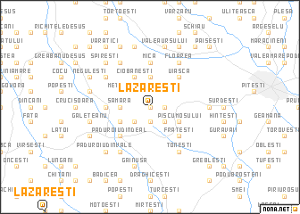 map of Lăzăreşti