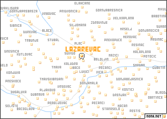 map of Lazarevac
