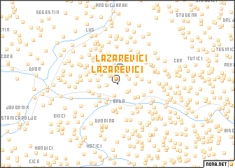 map of Lazarevići