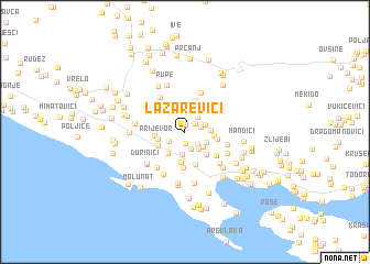 map of Lazarevići