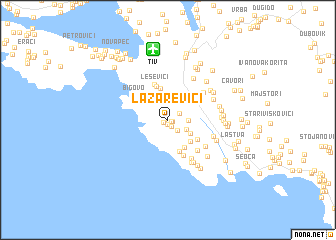 map of Lazarevići