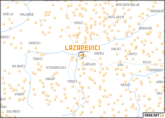 map of Lazarevići