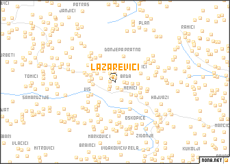 map of Lazarevići