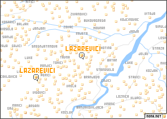 map of Lazarevići