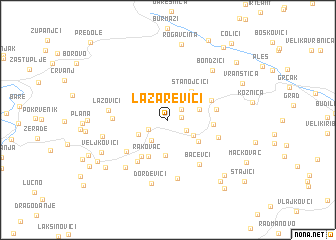 map of Lazarevići