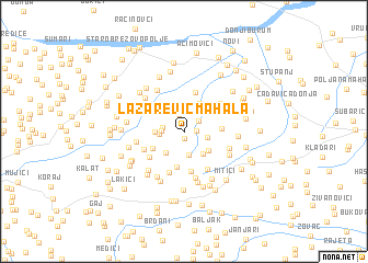 map of Lazarević Mahala