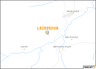 map of Lazarevka