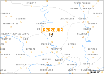 map of Lazarevka