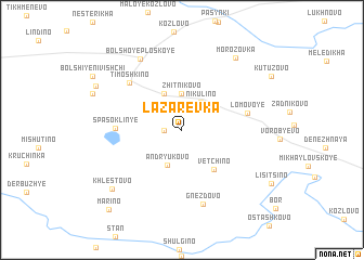 map of Lazarevka