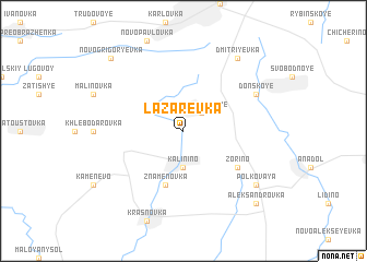 map of Lazarevka