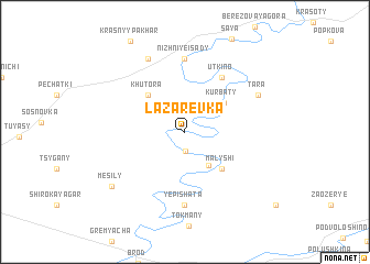 map of Lazarevka