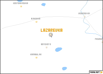 map of Lazarevka