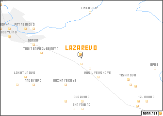 map of Lazarevo