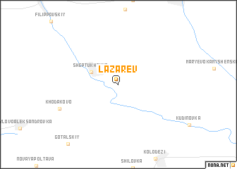 map of Lazarev