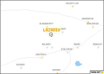 map of Lazarev