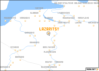 map of Lazaritsy