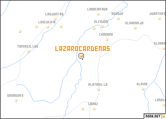 map of Lázaro Cárdenas