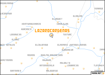 map of Lazaro Cárdenas