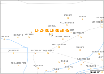 map of Lázaro Cardenas