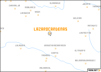 map of Lázaro Cárdenas