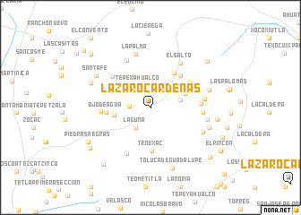 map of Lázaro Cárdenas