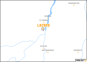 map of Lázaro