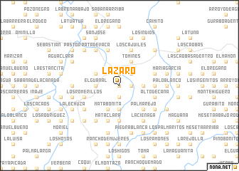 map of Lázaro