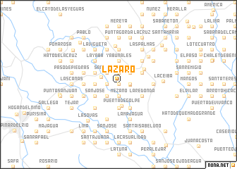 map of Lázaro