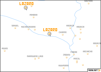 map of Lázaro