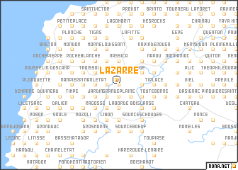 map of Lazarre