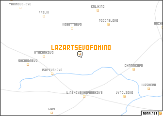map of Lazartsevo-Fomino