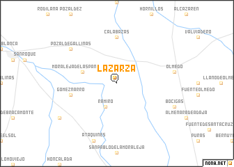 map of La Zarza