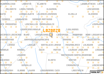 map of La Zarza