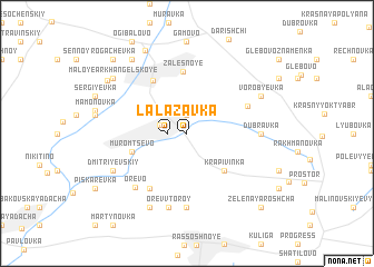 map of Lazavka