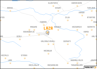 map of Laža