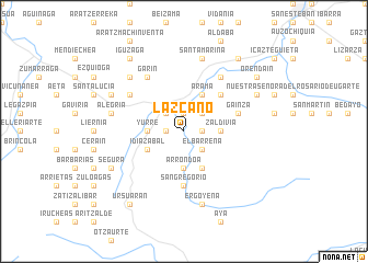 map of Lazcano