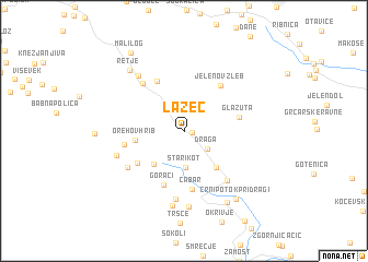 map of Lazec