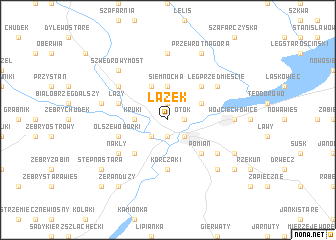 map of Łazek