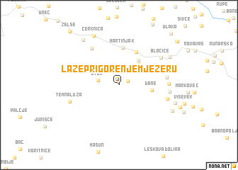 map of Laze pri Gorenjem Jezeru