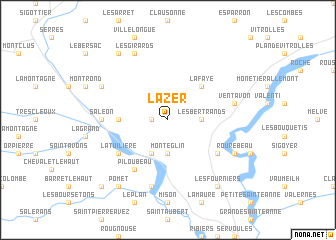 map of Lazer