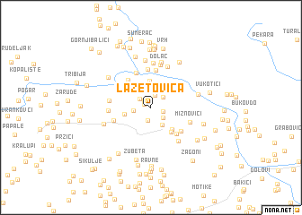 map of Lazetovica