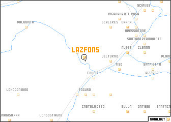 map of Lazfons